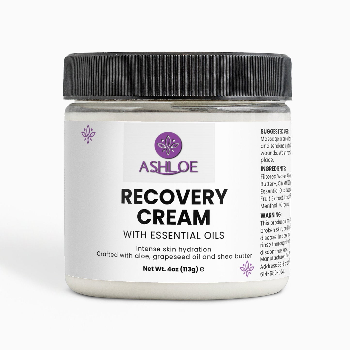 Recovery Cream Ashloe Store LLC