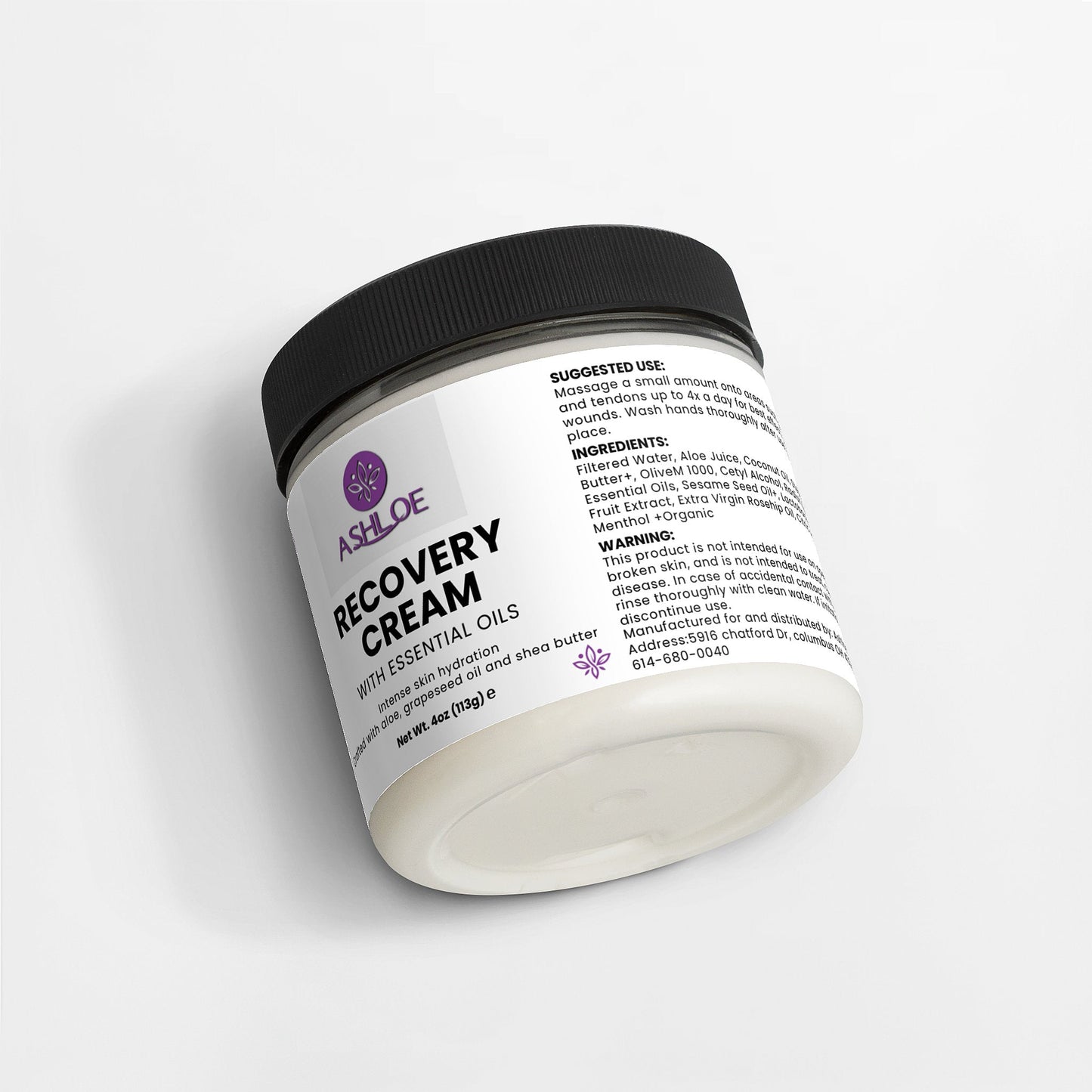Recovery Cream Ashloe Store LLC