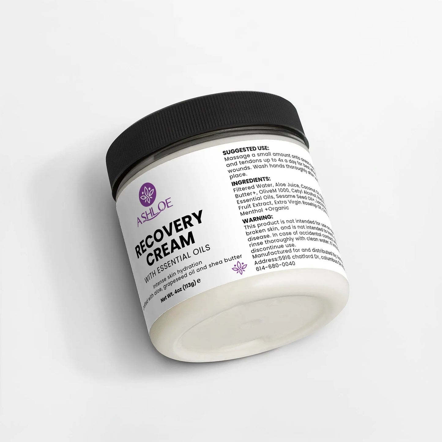 Recovery Cream Ashloe Store LLC