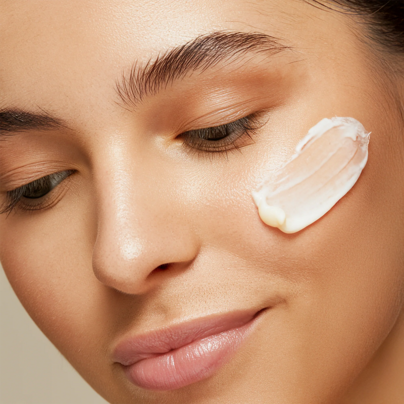 Ashloé whipped cream texture on skin