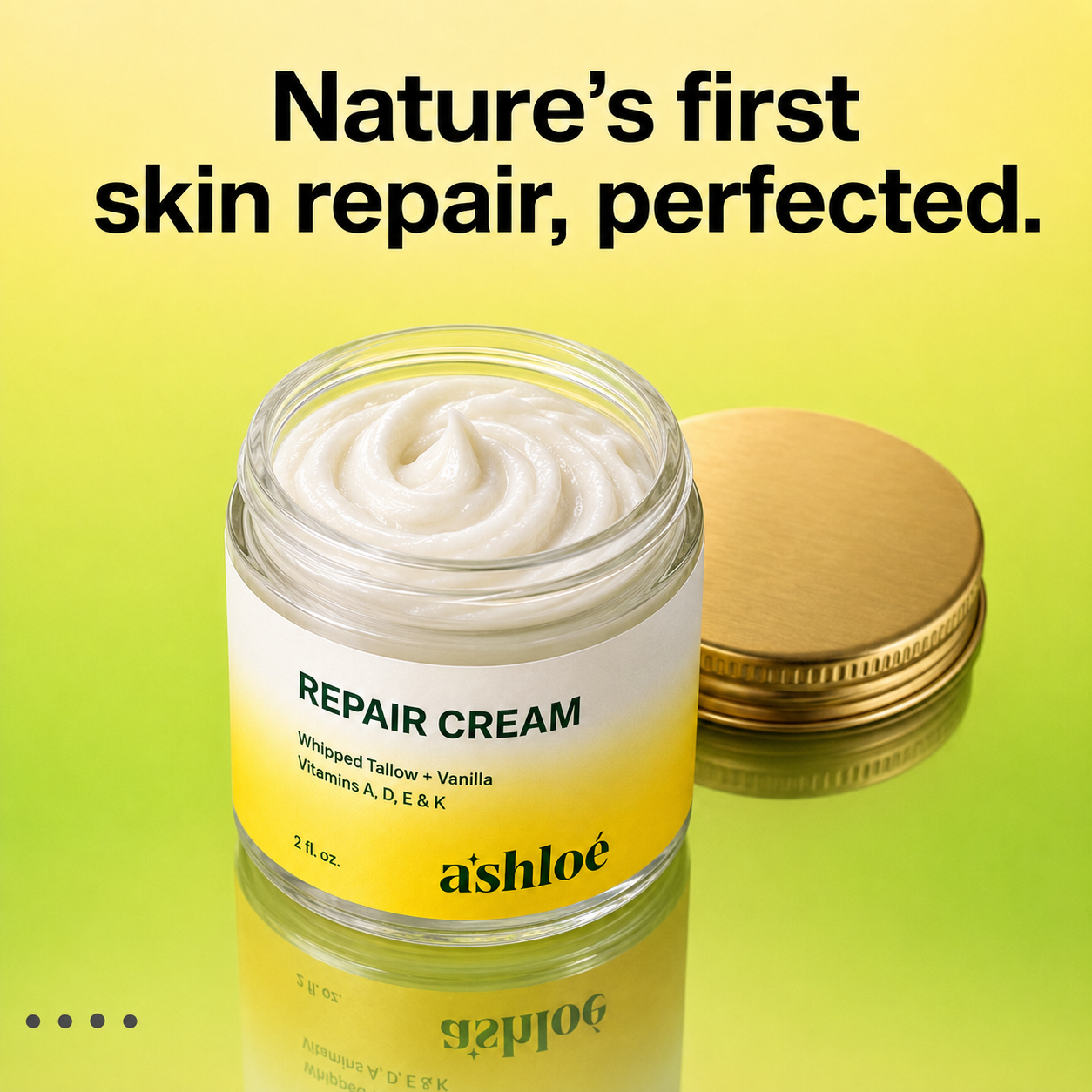 Open Ashloé Repair Cream jar