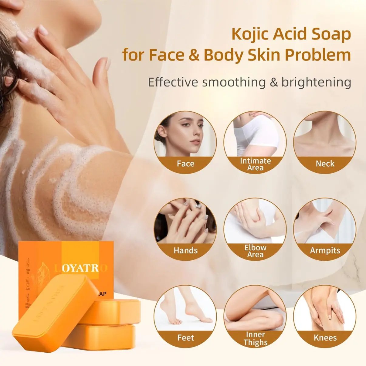 Kojic Acid & Turmeric Soap Ashloe-store